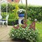 Metal USA Yard Decor Sign Patriotic Garden Stake 4th of July Outdoor Decorations Lawn Stakes Stars Decor American Flag Letter Set for Independence Day Memorial Veterans Day Party